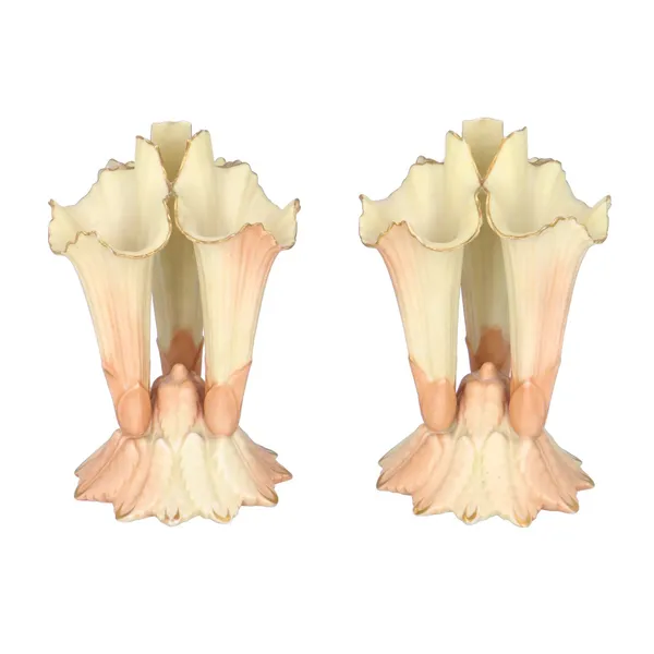 Pair of Locke & Co Blush Ivory Vases