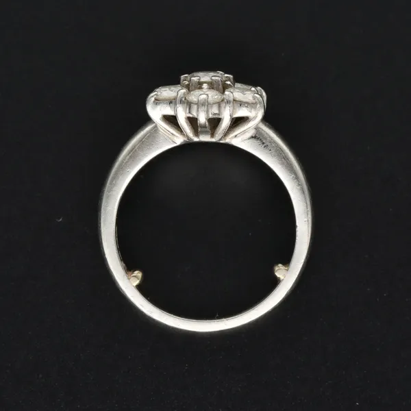 Platinum Diamond Cluster Ring