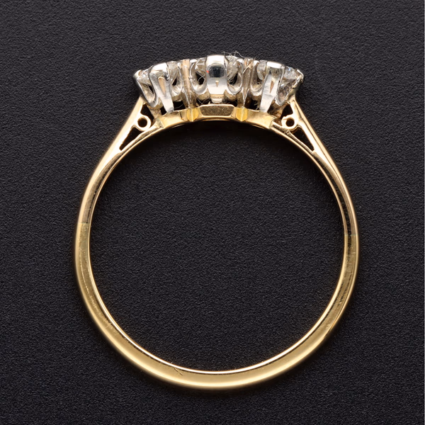 18ct Gold Diamond Trilogy Ring