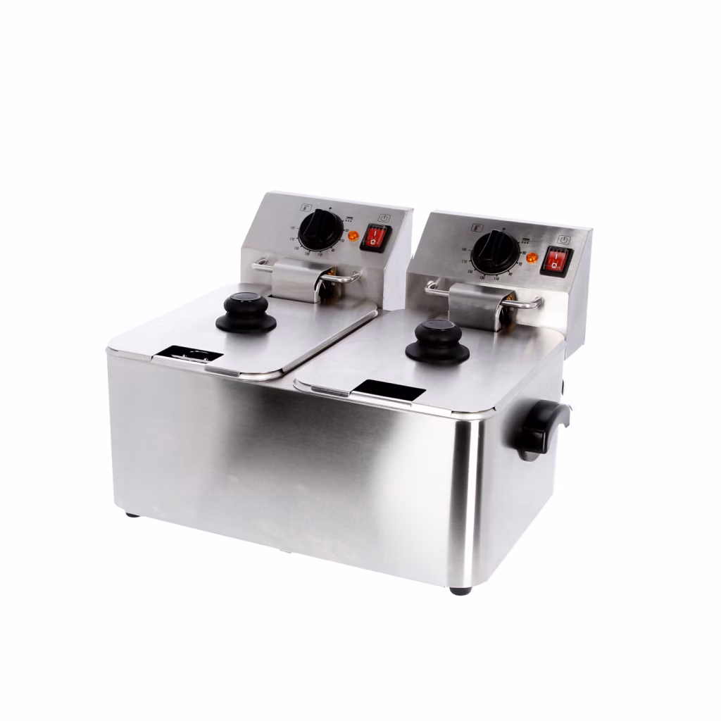 Elektrisk fritös 4 + 4 liter