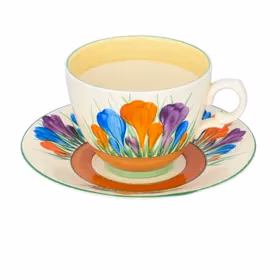 Clarice Cliff Crocus Windsor Shape Cup & Saucer