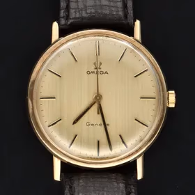 9ct Gold Omega Genève Manual Wind Wristwatch