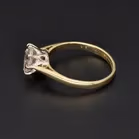 18ct Yellow Gold Solitaire Diamond Ring