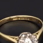 18ct Yellow Gold Solitaire Diamond Ring