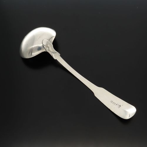 Early 19th Century Newcastle Silver Sauce Ladle image-4
