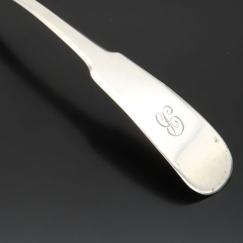 Early 19th Century Newcastle Silver Sauce Ladle image-2