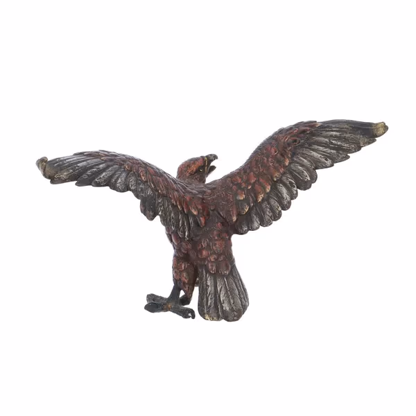 Antique Cold Painted Bronze Bird of Prey