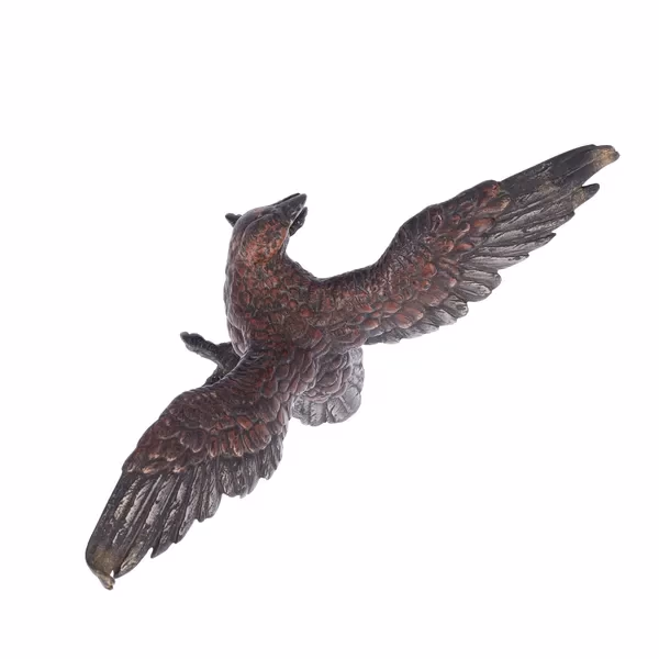 Antique Cold Painted Bronze Bird of Prey