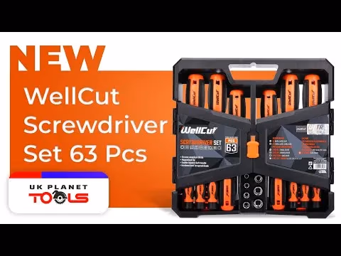 WellCut 63 Piece Universal Ratchet and Screwdriver Set Review | WC-RSD63