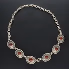 Silver Carnelian Necklace