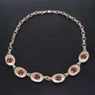 Silver Carnelian Necklace
