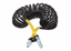 SPIRAL BRAKE HOSE WITH TWO ADAPTERS