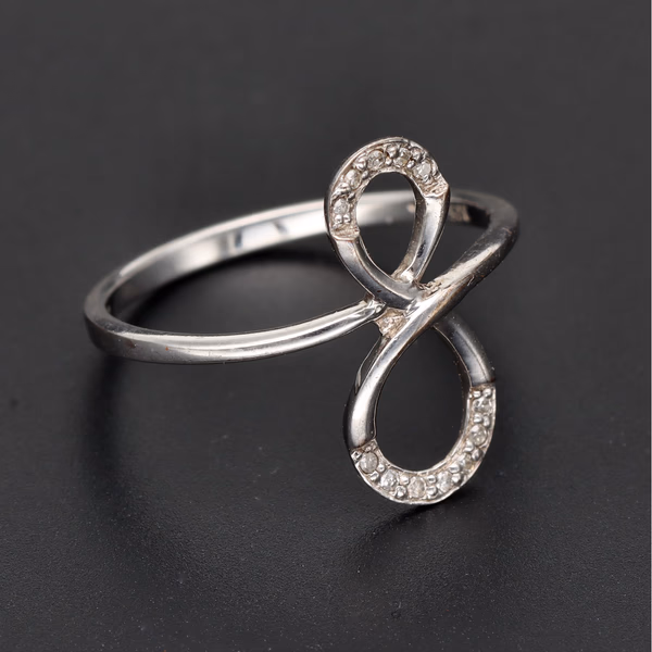 Gold Diamond Infinity Ring