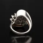 14ct White Gold Diamond Cluster Ring