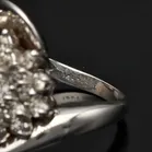 14ct White Gold Diamond Cluster Ring