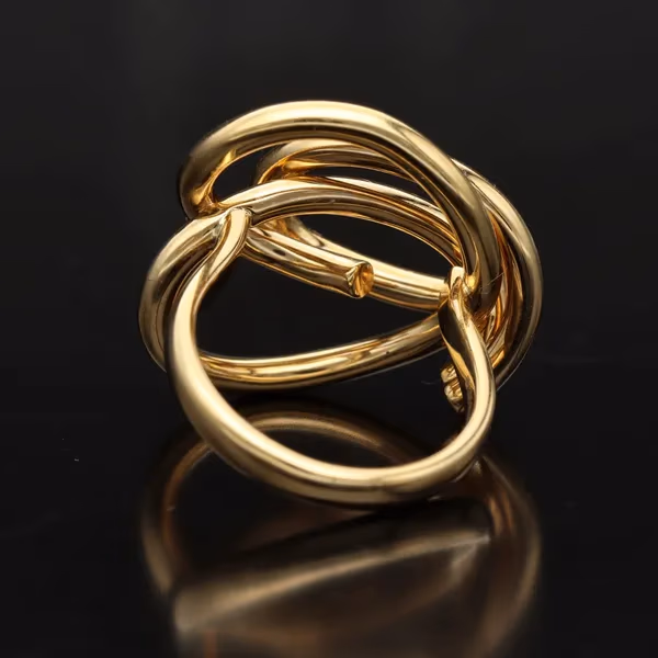 18ct Gold Diamond Cartier Style Ring