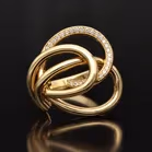 18ct Gold Diamond Cartier Style Ring
