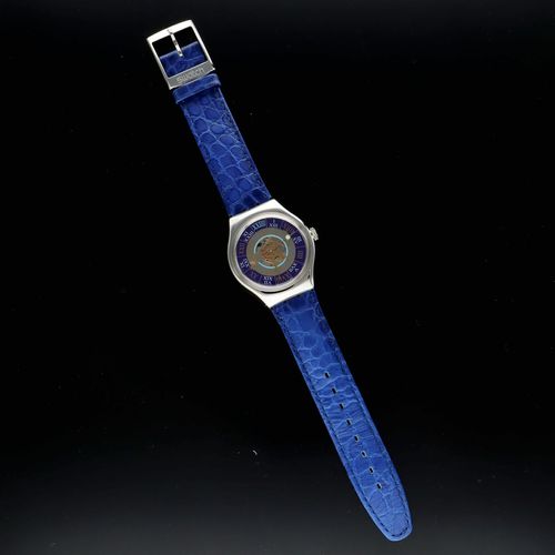 Rare Limited Edition Boxed Platinum Tresor Magique Swatch Watch image-3