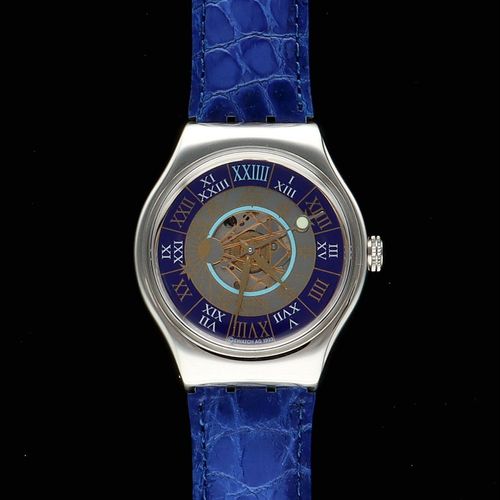 Rare Limited Edition Boxed Platinum Tresor Magique Swatch Watch image-4