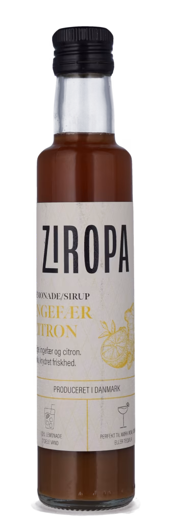INGEFÆR-CITRON LEMONADE 25 Cl. Ziropa