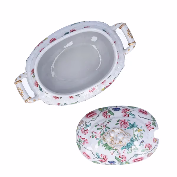 19th Century Hicks and Meigh Ironstone Pottery Sauce Tureen