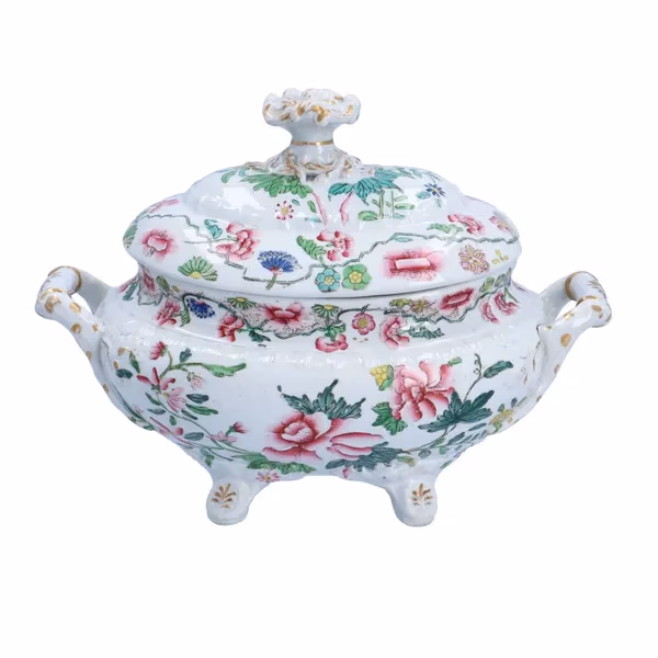 19th Century Hicks and Meigh Ironstone Pottery Sauce Tureen