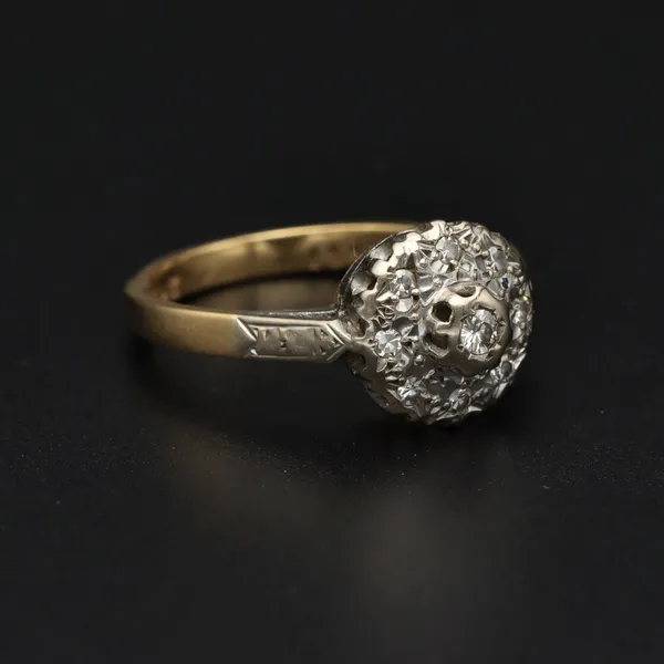 Antique 18ct Gold Platinum Diamond Ring