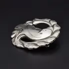 Antique Georg Jensen 830 Silver Bird Brooch By Kristian Møhlhansen