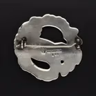 Antique Georg Jensen 830 Silver Bird Brooch By Kristian Møhlhansen