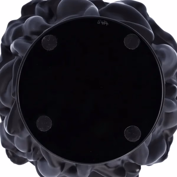 Lalique Bacchantes Small Black Vase