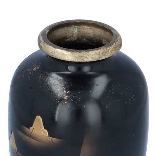 Japanese Meiji Period Mixed Metal Vase image-5