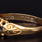 18ct Gold Diamond and Sapphire Ring