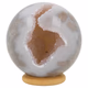 Agaat geode bol 57mm nr1 - 360° presentation