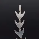 Danish Sterling Silver And Black Enamel Angel Fish Design Necklace