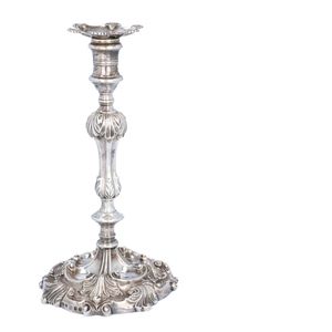 Early 19th Century Heavy Silver Candlestick