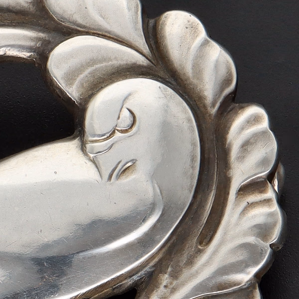 Vintage Danish Sterling Silver Bird Design Brooch