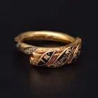 Victorian 18ct Yellow Gold Memorial Ring