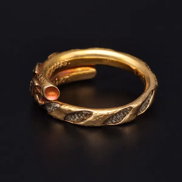 Victorian 18ct Yellow Gold Memorial Ring