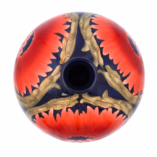 Large W. Moorcroft Signed Squat Vase
