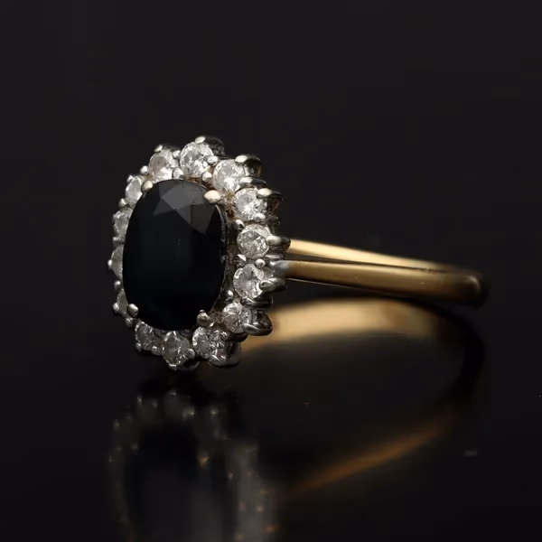 18ct Gold Sapphire and Diamond Ring