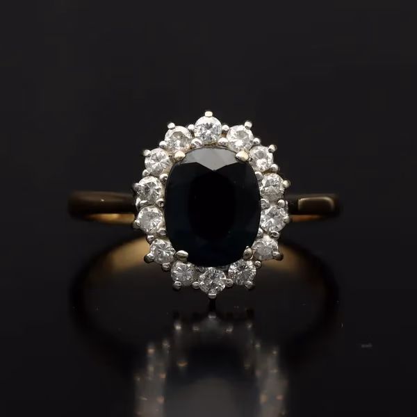 18ct Gold Sapphire and Diamond Ring