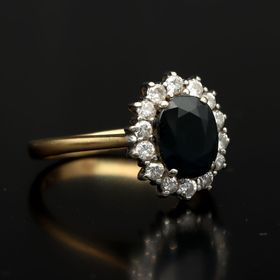 18ct Gold Sapphire and Diamond Ring