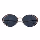 Prada SPR60U Gold Round Metal Sunglasses