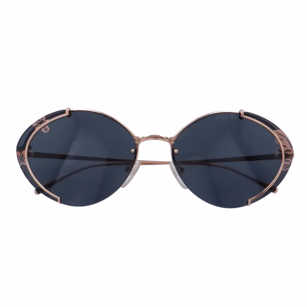 Prada SPR60U Gold Round Metal Sunglasses