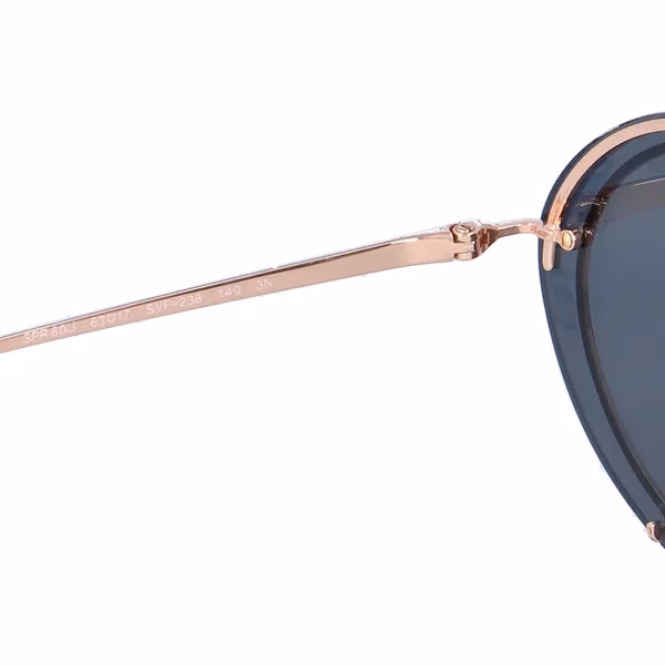 Prada SPR60U Gold Round Metal Sunglasses