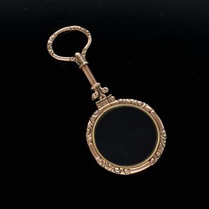 Ornate Victorian 9ct Gold Magnifying Glass