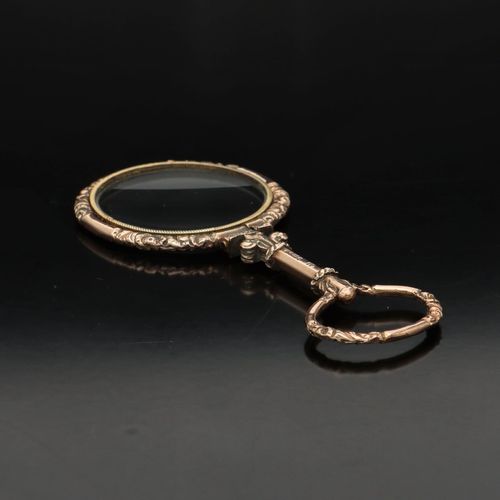 Ornate Victorian 9ct Gold Magnifying Glass image-4