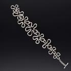 Sterling Silver Flower Bracelet
