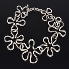 Sterling Silver Flower Bracelet