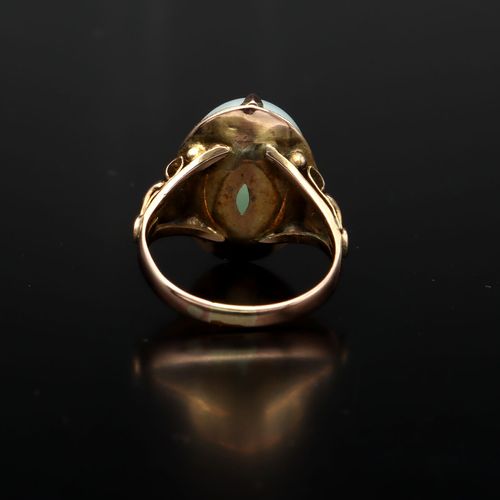 14ct Gold Jade Ring image-4